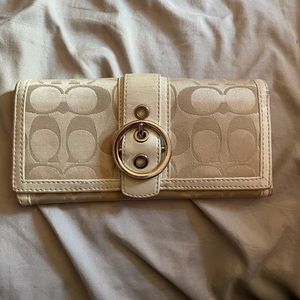 Beige coach wallet